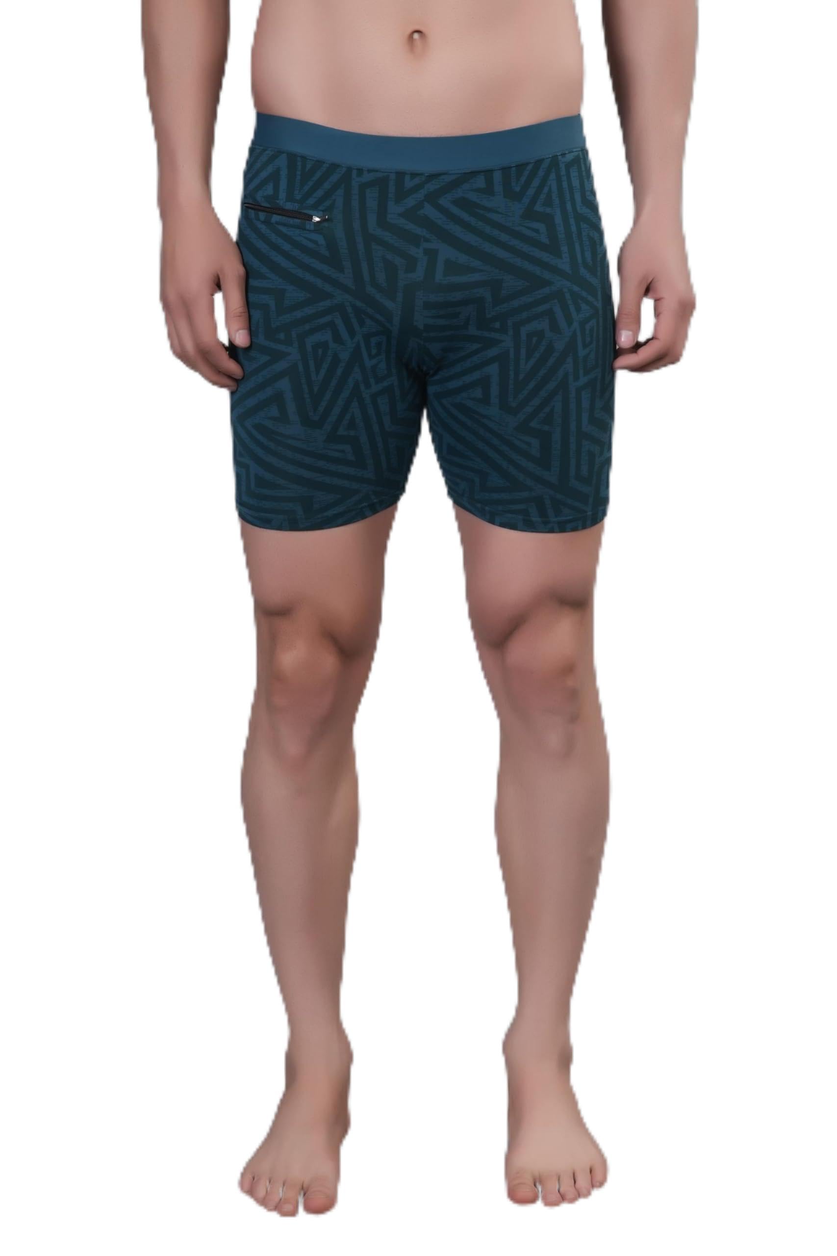 Men's Printed Swimming Shorts | Quick Dry Beach Shorts | Stylish Printed Swim Trunks with Elastic Waist for Swimming, Beach & Summer Wear (Multi Color)-image-46