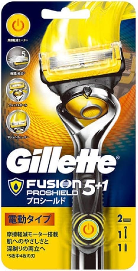 市場 Pg プロシールドパワー ジレット 本体 電動 刃付き 替刃