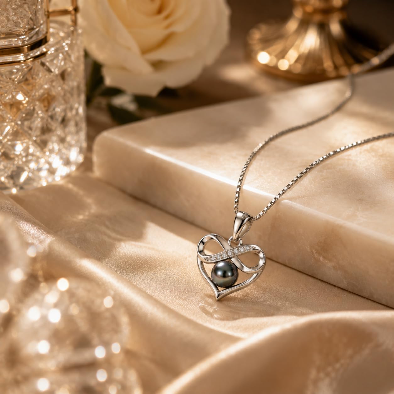 Regalos para mujer, esposa, collar de perlas negras tahitianas, regalo para esposa, boda, cumpleaños, aniversario, joyería, día de la madre, regalos para mamá, día de San Valentín, regalos