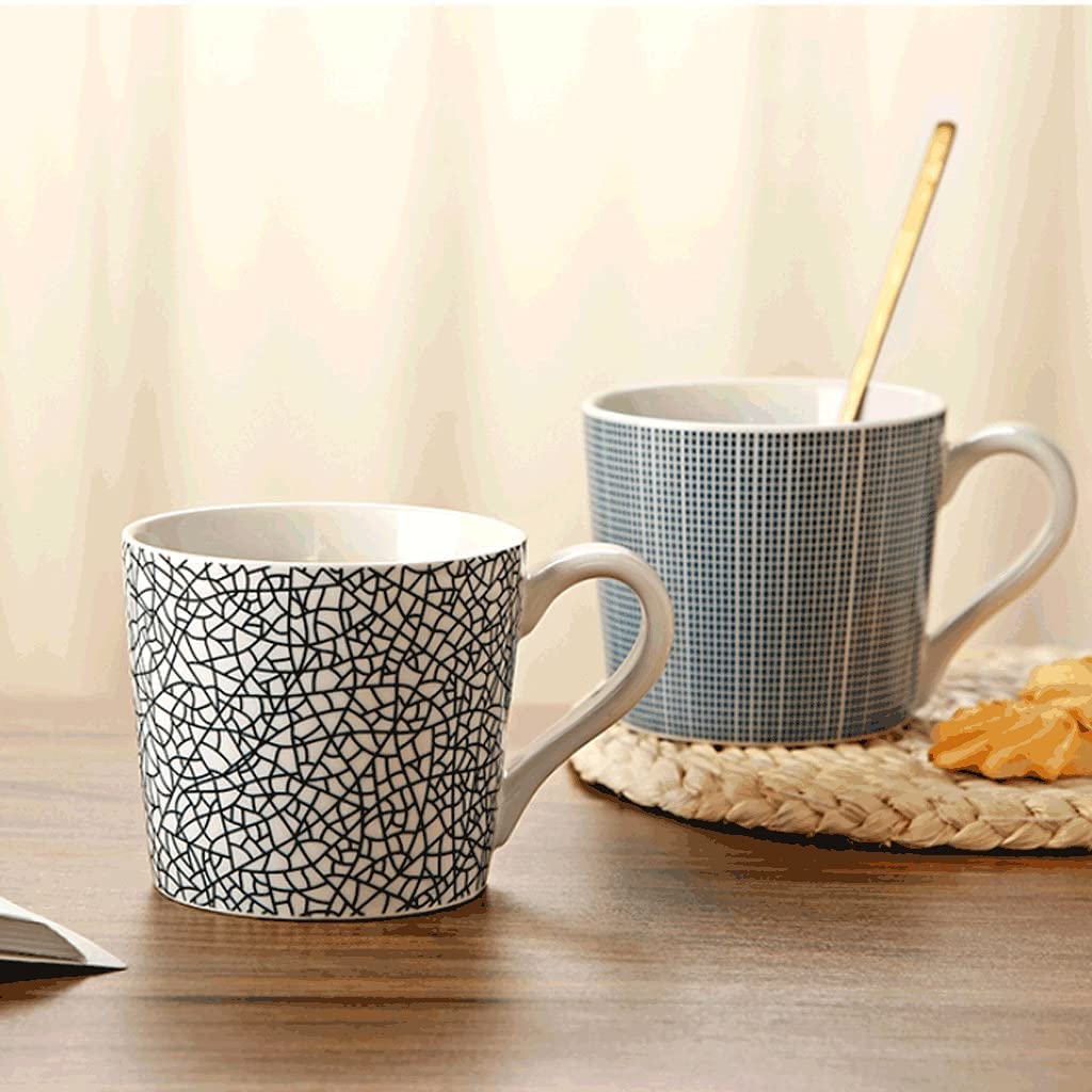 Tazas de Té Tazas Desayuno Taza De Café Impresa De Estilo Japonés, Taza De Café De Cerámica Reutilizable De 350ML, Taza De Bebida for Microondas Taza De Bebida Multifuncional Tazas Tazas de Cafe ( Col