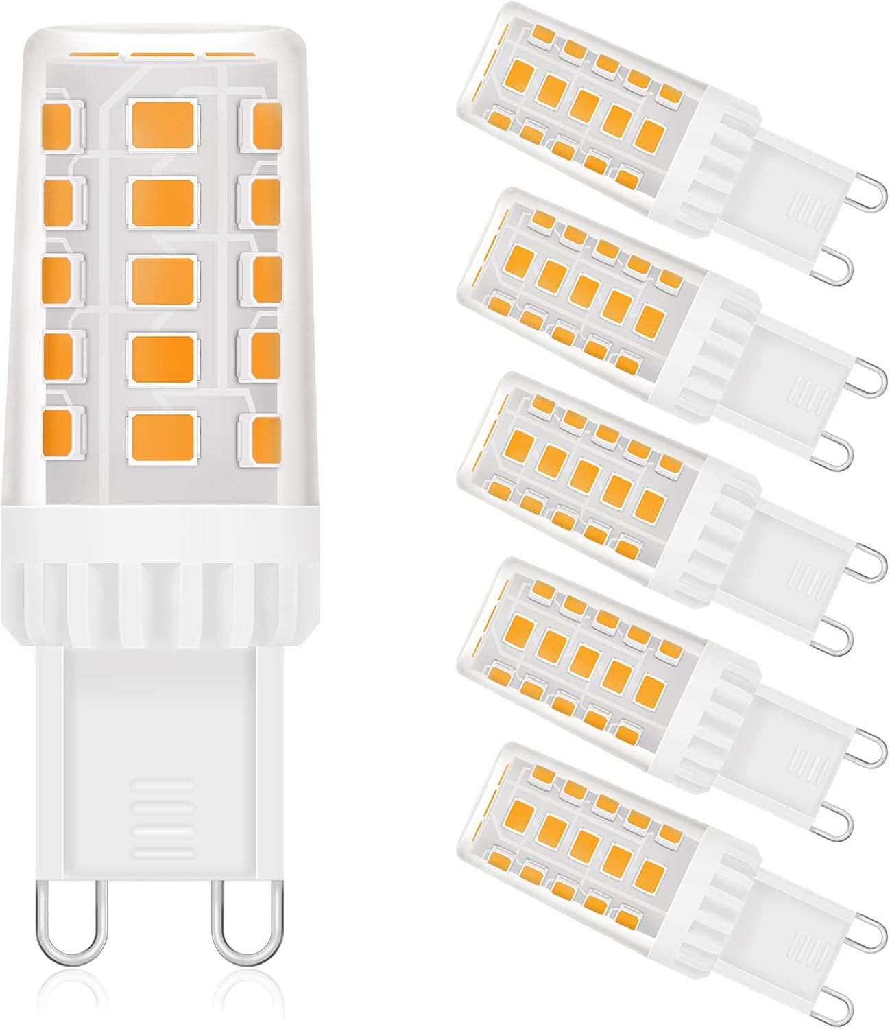 Energetic G9 LED Bulb NonDimmable, 40W T4 G9 Halogen Equivalent, 400LM