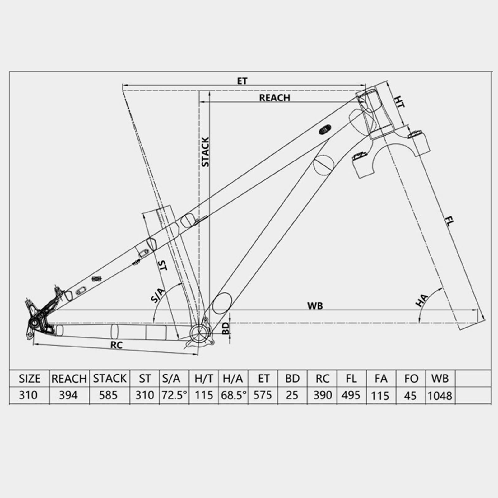 MTB 66.0 cm rama ze stopu aluminium, hamulec tarczowy 148 * 12 mm oś przelotowa wewnętrzna 44-56 mm rama roweru ulicznego z twardym ogonem