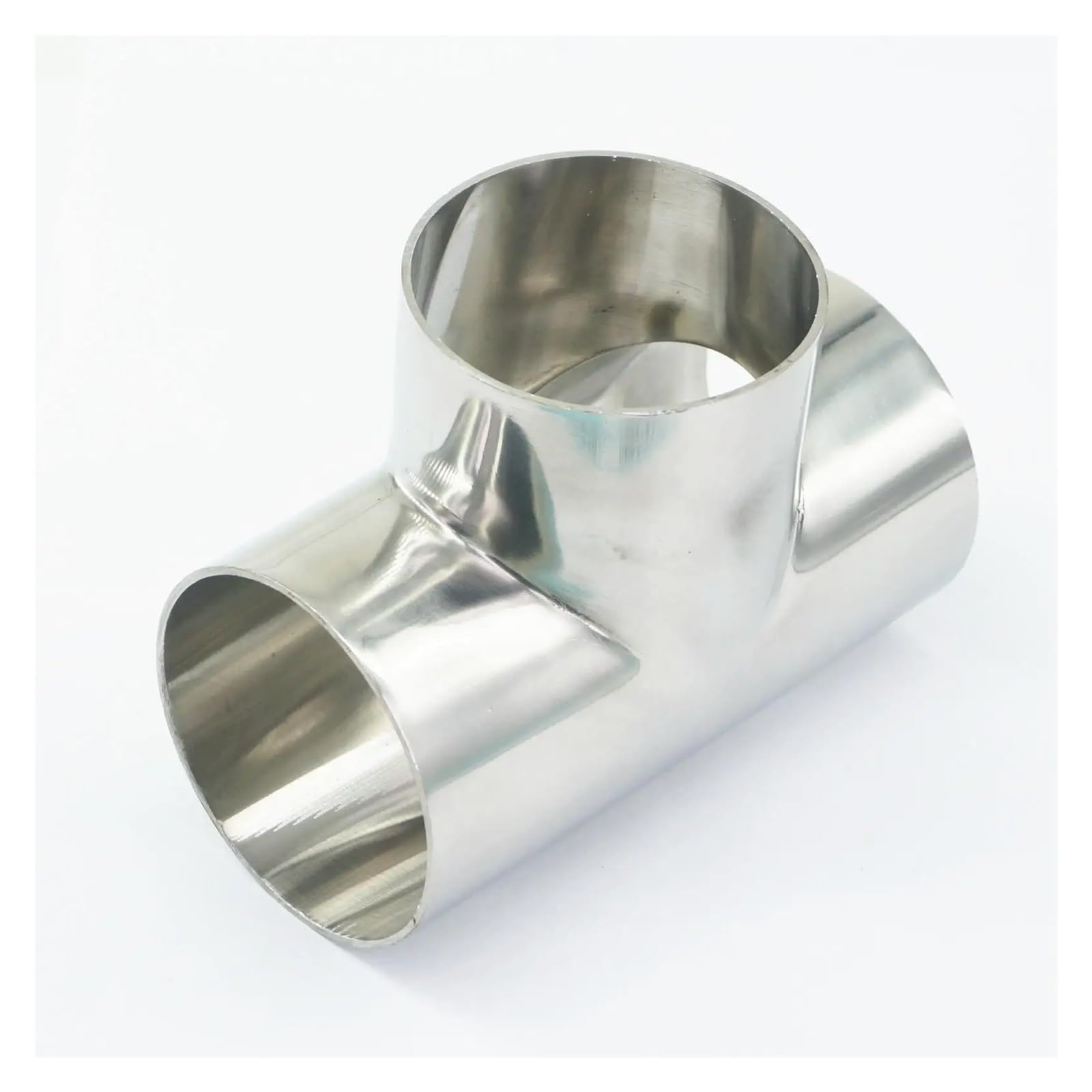 PAKMEZ 76mm 3" O/D 304 Stainless Steel Weld tee Connector Pipe Fitting