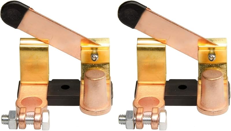 Chave Seccionadora de Bateria Tipo Faca A ABIGAIL 12 V/24 V para Polo Negativo – Pacote com 2
