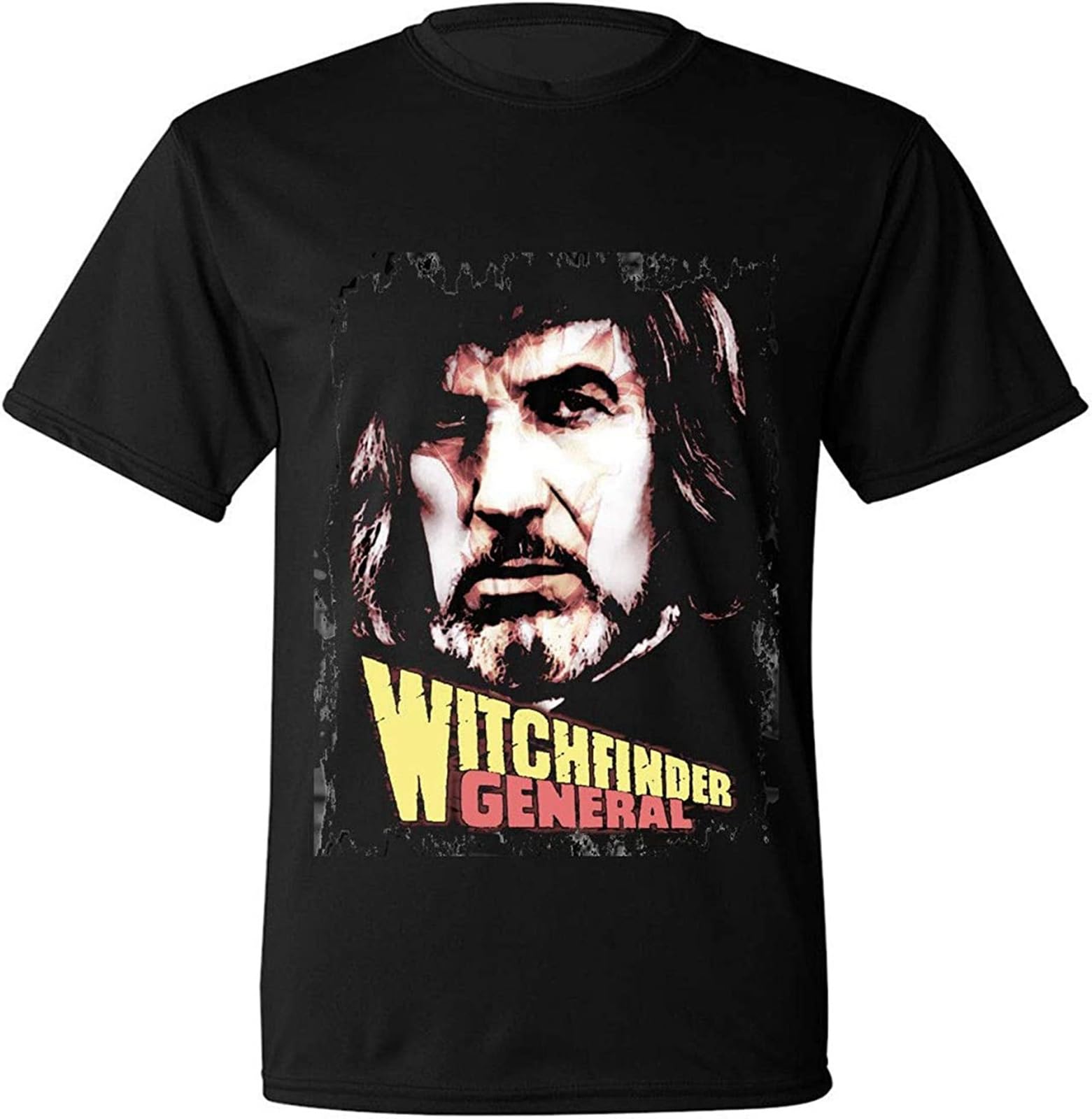 Black Witchfinder General Horror Movie Men's T Shirt Vincent Price Matthew Hopkins Unisex Short Sleeve T-Shirt Black XL