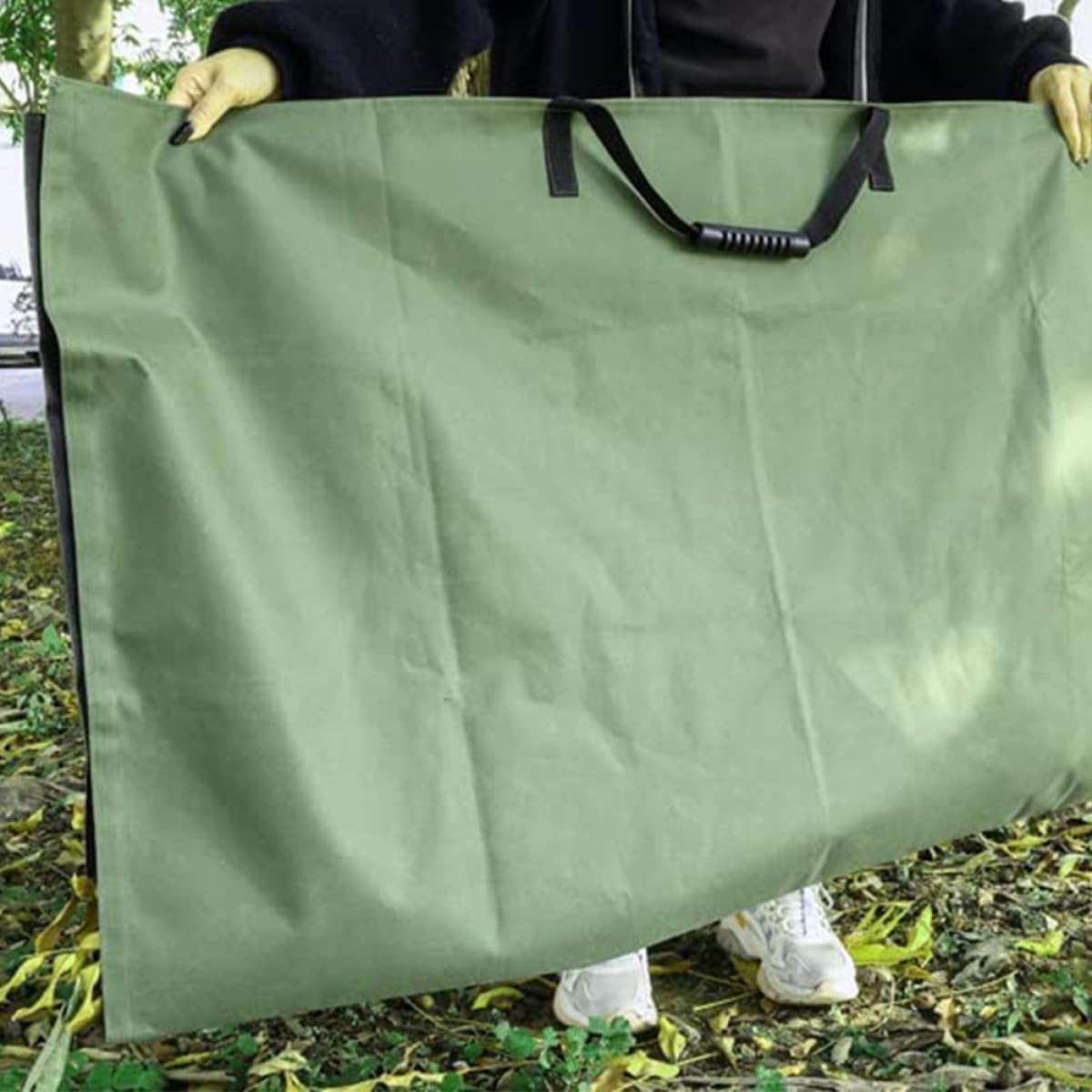 SUPVOX Großer Gartensack mit Griffen Wasserabweisender Faltbarer Laubsammler für Gartenabfälle und Rasenschnitt Robuste Aufbewahrungstasche für Garten Balkon und Terrasse Wiederverwendbar