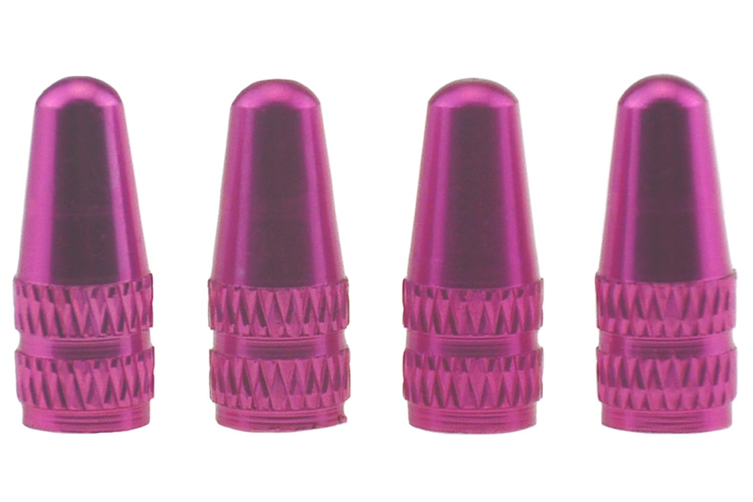 Wowlife 4X Bike Bicycle Road Racing Colour Presta Valve Cap Dust Covers (Hot Pink)