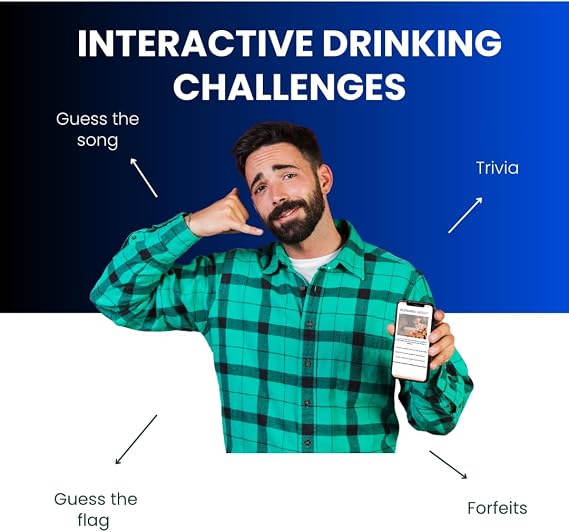 DRINKY - Drinking Game for Adults | Ultimate Drinking Games for Adults Party | Exciting Drinking Card Games | Perfect Drinking Game for Hen & Stag Nights | Interactive Challenges
