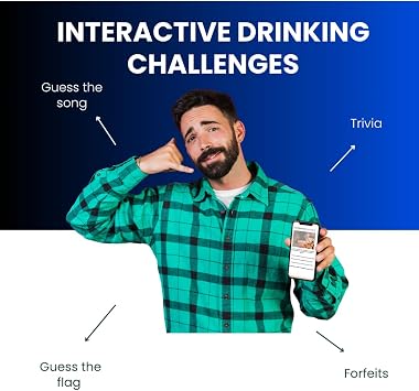 DRINKY - Drinking Game for Adults | Ultimate Drinking Games for Adults Party | Exciting Drinking Card Games | Perfect Drinking Game for Hen & Stag Nights | Interactive Challenges