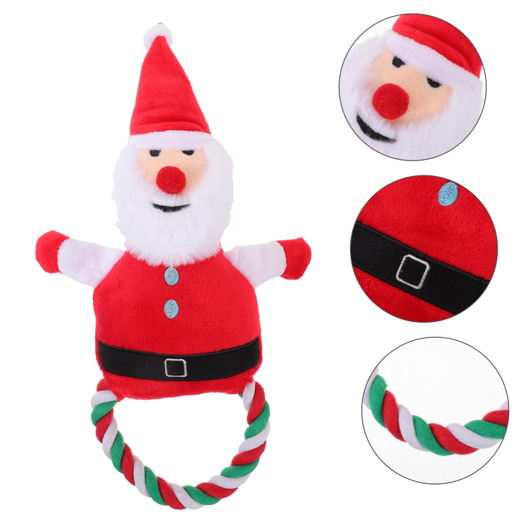 Supvox 5stücke Pet Molar Toy Weihnachtsmann Plüschspielzeug Quietschendes Kauspielzeug Für Hunde Und Interaktives Und Strapazierfähiges Kau Und Spielzeug Für Entspannte Spielzeiten