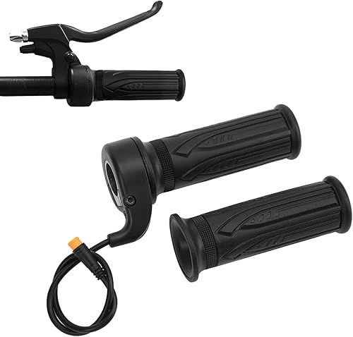 Ebike - Empuñaduras de acelerador, mango de acelerador de giro de velocidad de bicicleta eléctrica 20X, 1 par impermeable de 0.86 pulgadas (0.874