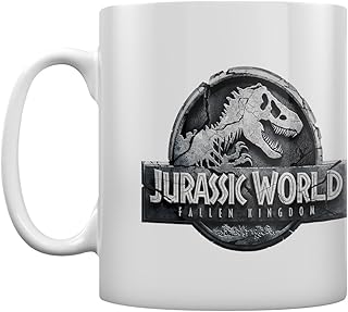 Filiżanki do kawy z logo firmy Jurassic World Fallen Kingdom, pojemność 315 ml, wielokolorowe