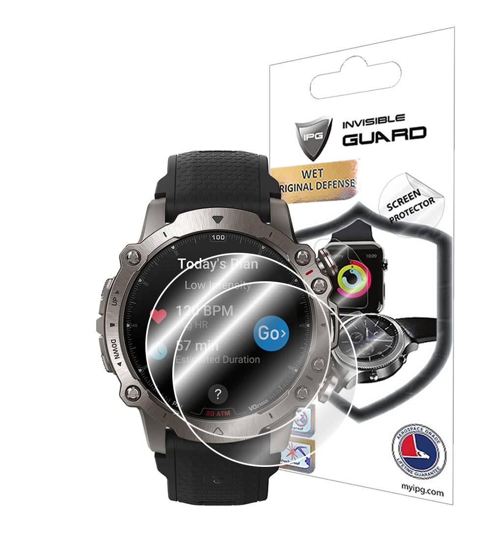 IPGfor Amazfit Falcon Smart Watch Smartwatch Screen Protector (2 Units) Invisible Ultra HD Clear Film Anti Scratch Guard-Smooth/Self-Healing/Bubble -Free for Falcon