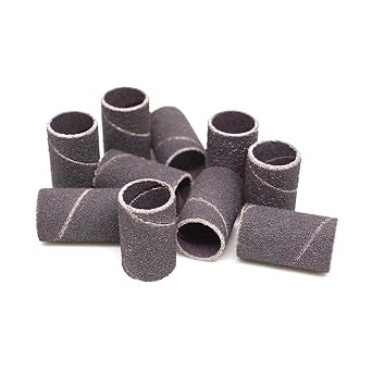 Benchmark Abrasives 1/2 x 1 Aluminum Oxide Sanding Bands, Spiral Bands Rotary Sander Attachment for Drill & Die Grinder, Metal Polishing Sanders for Woodworking - Sander Tool 10 Pack, 60 Grit