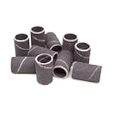 Benchmark Abrasives 1/2” x 1” Aluminum Oxide Sanding Bands, Spiral Bands Rotary Sander Attachment for Drill & Die Grinder, Metal Polishing Sanders for Woodworking - Sander Tool (10 Pack), 80 Grit