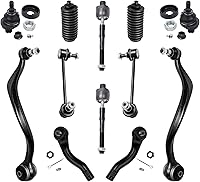 Vista 87 de Detroit Axle - Kit de suspensión completo de 12 unidades para Dodge Ram 1500 4x4 solamente - 2 brazos de control superiores y rótulas, 2 rótulas