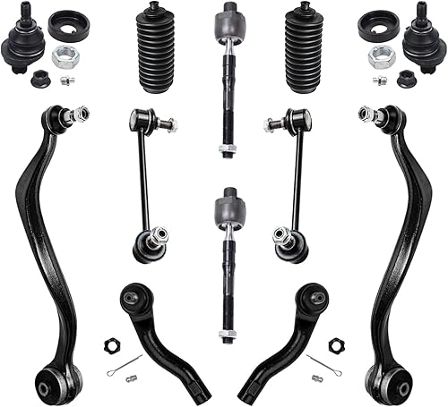 Miniatura 87 de Detroit Axle - Kit de suspensión frontal de 12 piezas para Toyota Corolla 2003 2004 2005 2006 2007 2008, 2 brazos de control inferiores, 2 rótulas