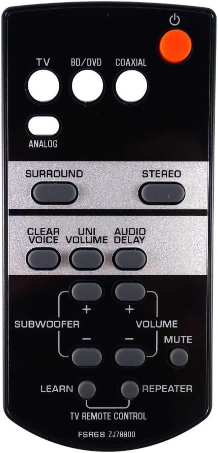 Onlineaudioelectrical Soundbar Remote Control Replacement for YAS93/ YAS-93