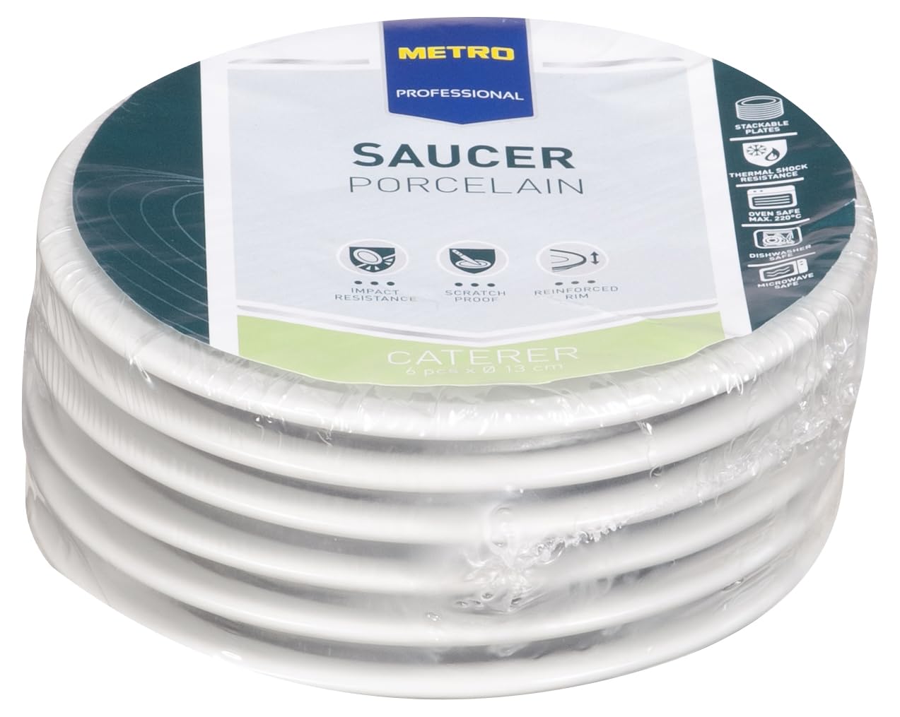 METRO Professional Untertasse Caterer, Porzellan,  13 cm, 6 Stck:  Amazon.de: Garten