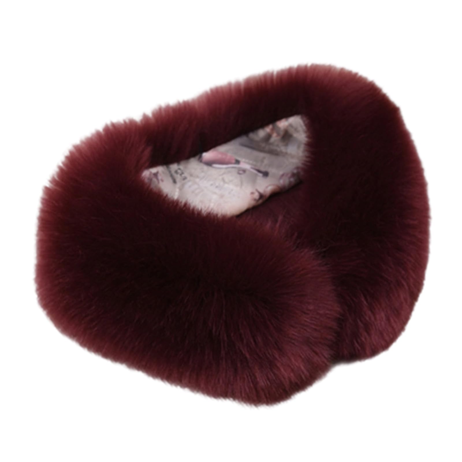 MICFENY Winter Warmth Artificial Furs Scarf Lightweight Friendly Neck Wrap Stylish Winter Neck Warmer For Outdoor Activities