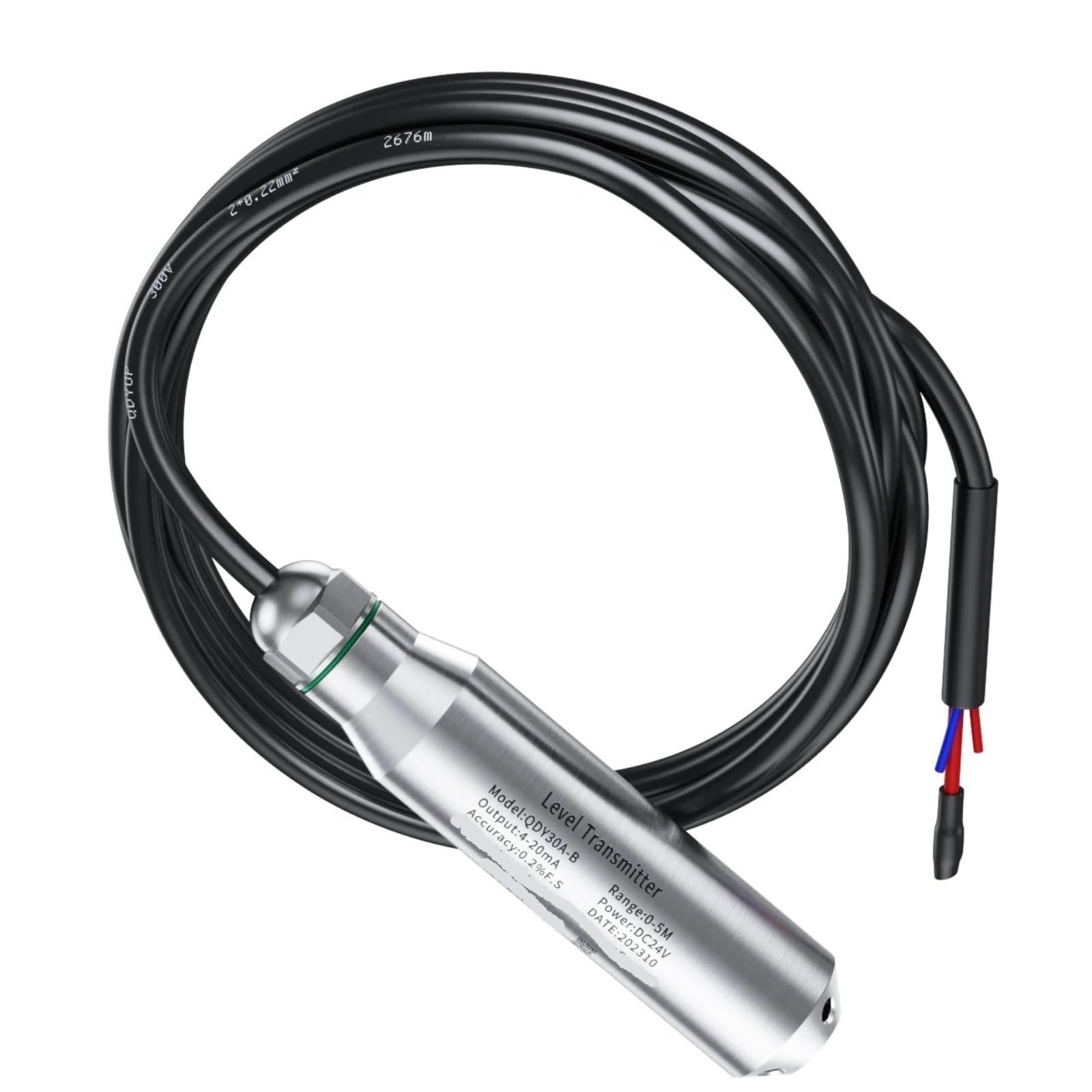 Capteur de niveau 485 Transmetteur de capteur de niveau(10m range 10m cable)
