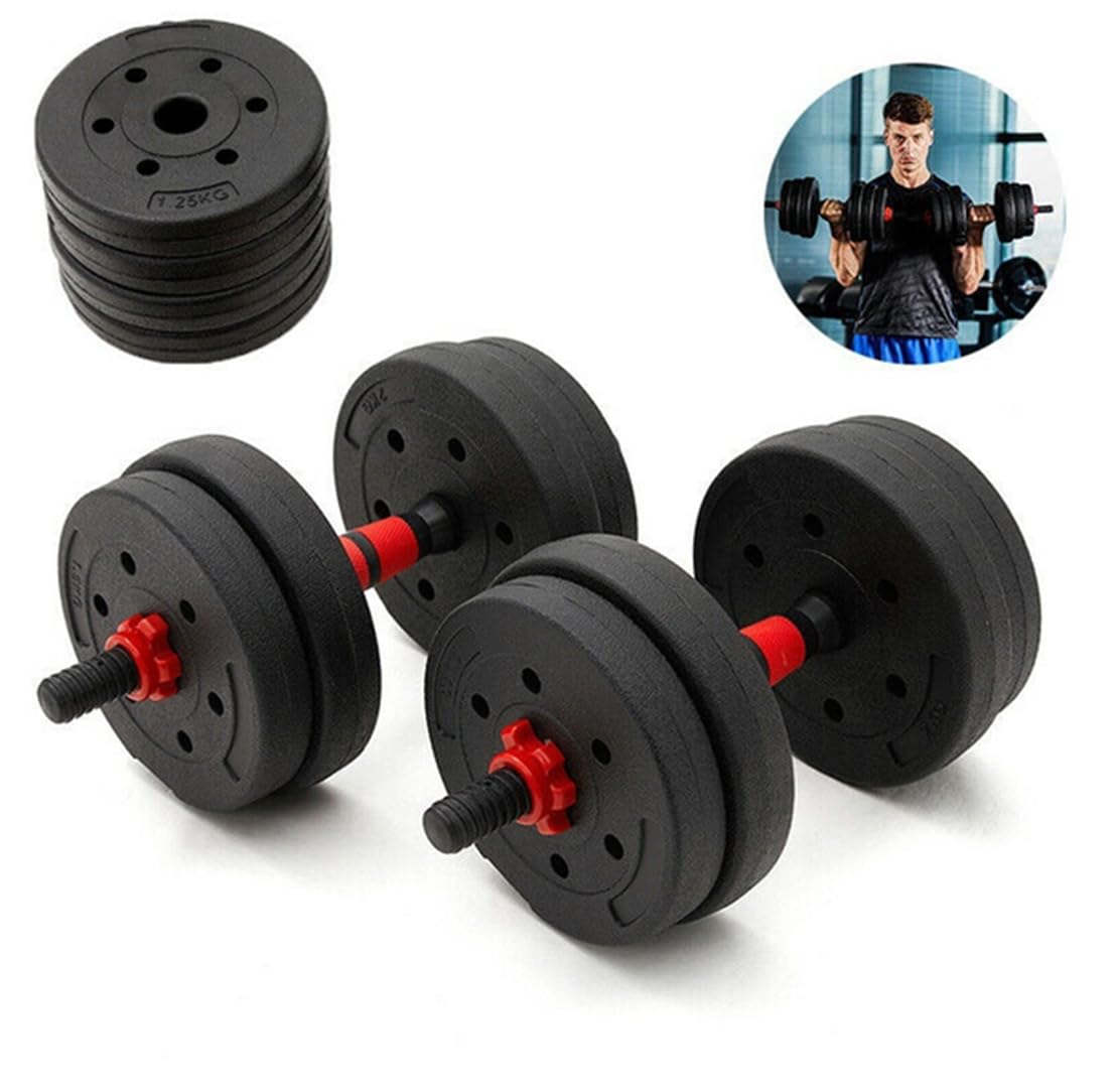 Set Manubri Palestra Regolabili Componibili Fitness Casa Multifunzione Allenamento Completo 10 Kg Adatto Uomini Donne Allenamento Palestra Completo Versatile