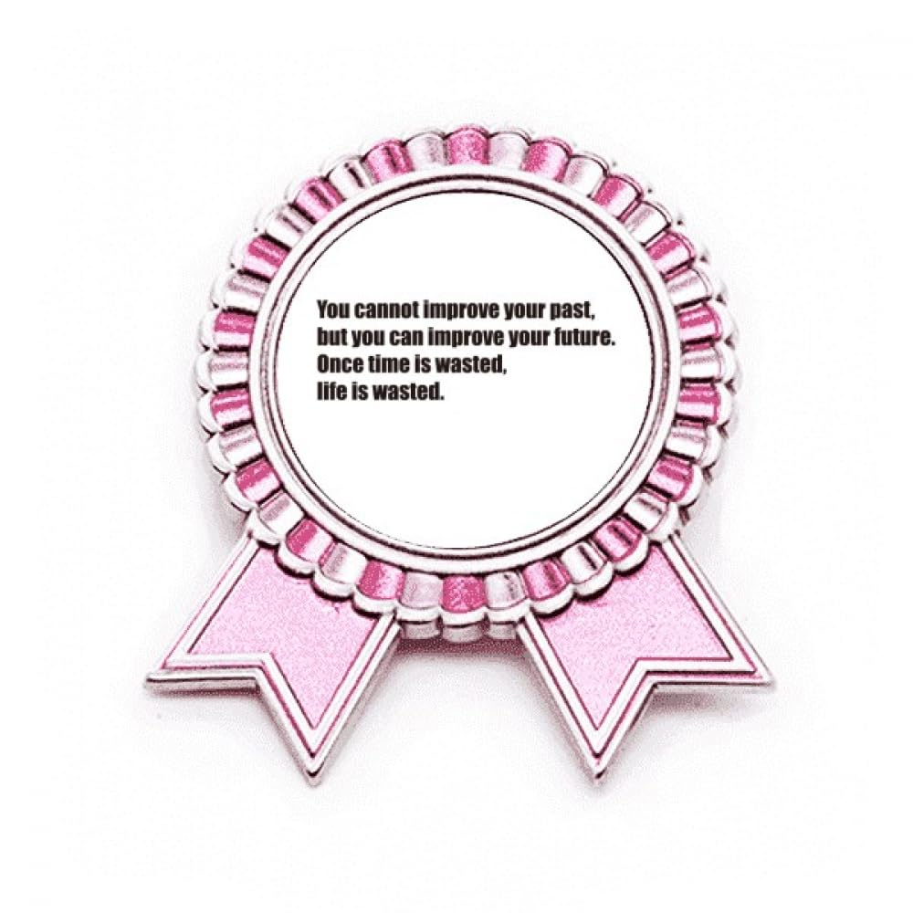 Broche Rose en Métal Once Time Is Wasted Accessoire Mode M