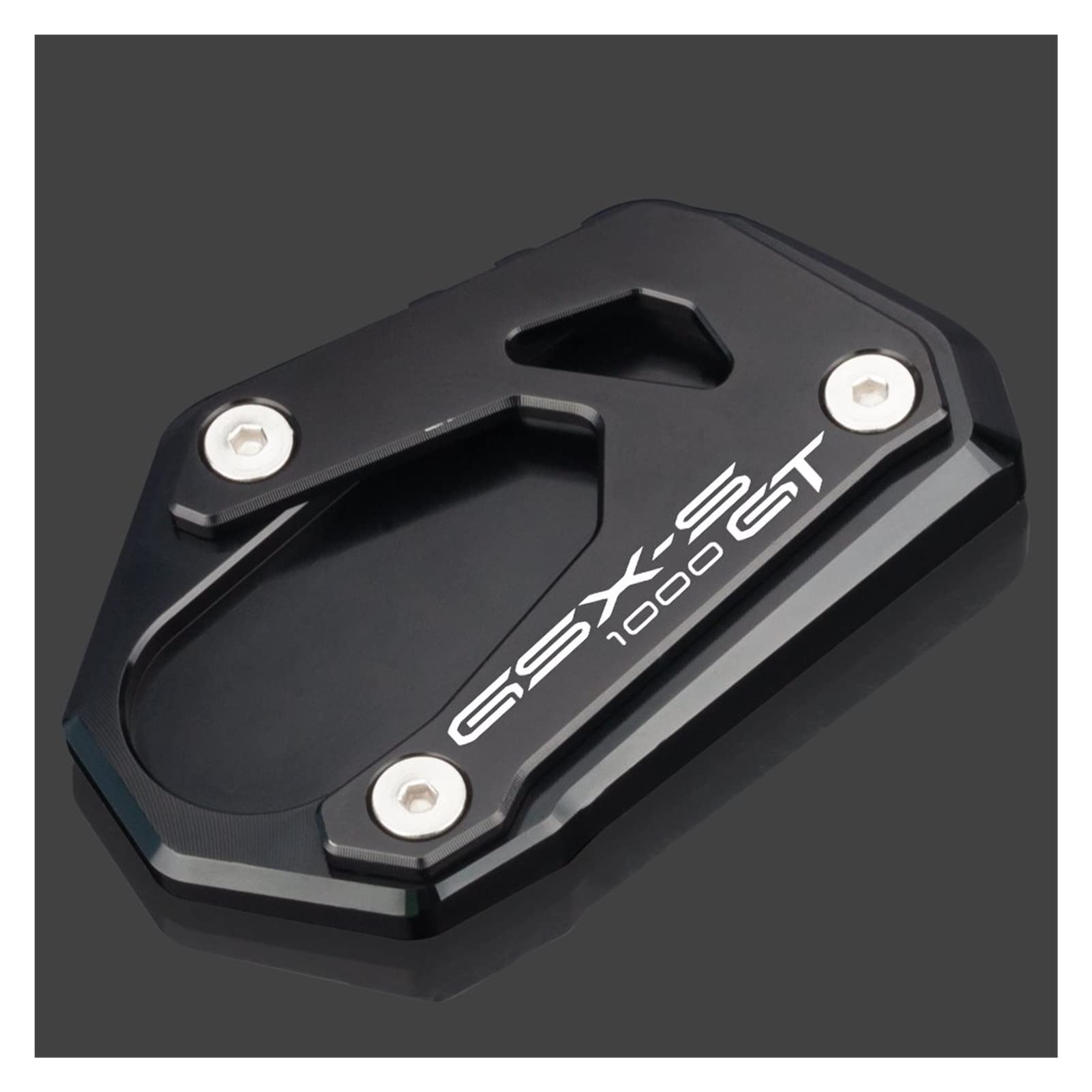 Kickstand Side Stand Extension For SU-ZU-KI GSX-S1000GT GSXS 1000 GT 2022 Motorcycle Accessories CNC Foot Side Stand Extension Pad Plate Kickstand Enlarge (Color : Black)