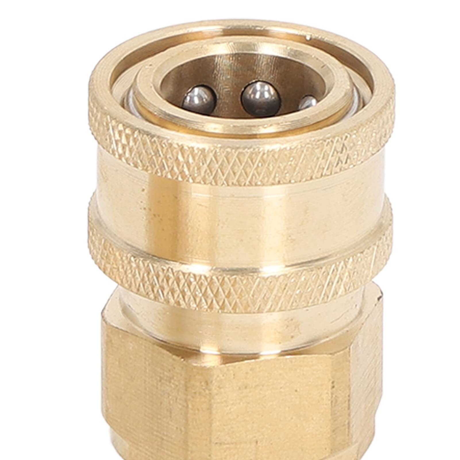 SIXRUN Raccordi a Connessione Rapida per Idropulitrice da 5000 PSI, Raccordi Rapidi per Idropulitrice in Ottone Set di Adattatori Maschio Femmina per Utenti di Valvole a Sfera con Pistola a Spruzzo