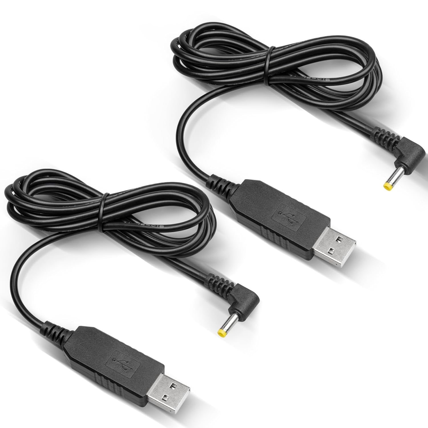 Anina 2pcs USB Power Supply Charger Cable Compatible with Yaesu Radio Walkie Talkie Charger Base