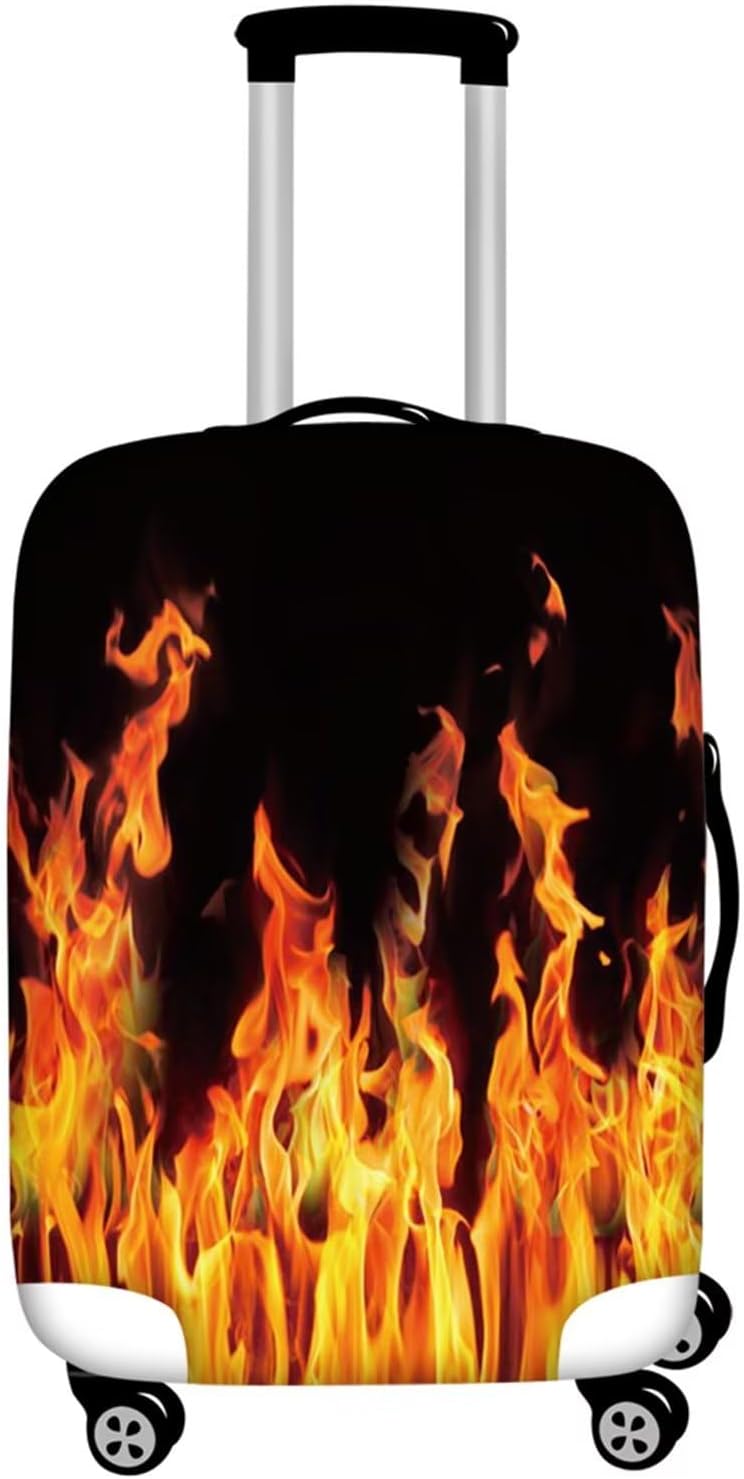 Forchrinse Wild Leopard Print Luggage Cover Suitcase Protector Classic Travel Suitcase Cover Durable&Washable for Women Girls,XL