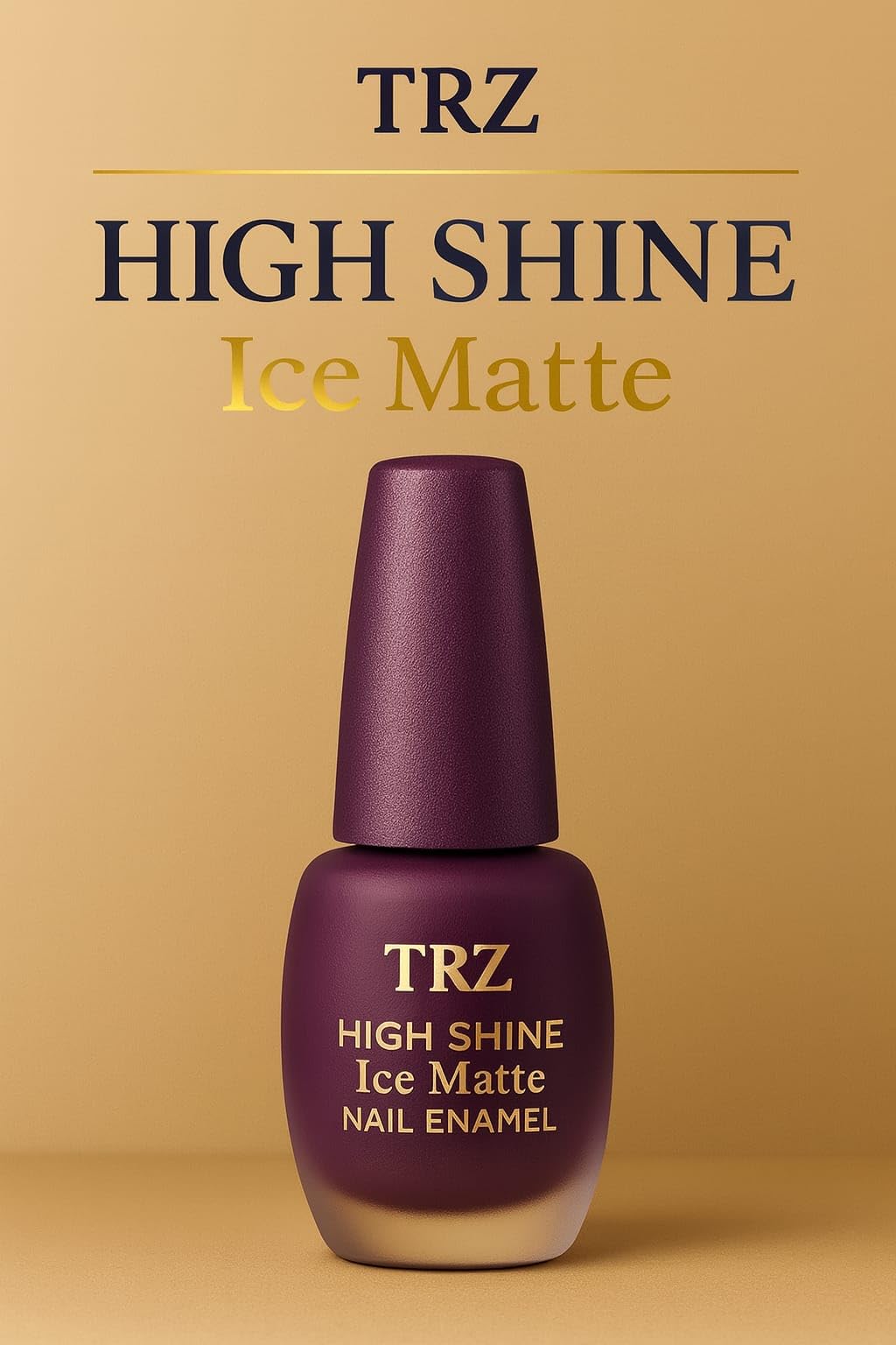 TRZ Amethyst Ice Purple Matte Nail Polish Quick Dry Waterproof Long Lasting Chip Resistant Nail Enamel-image-13