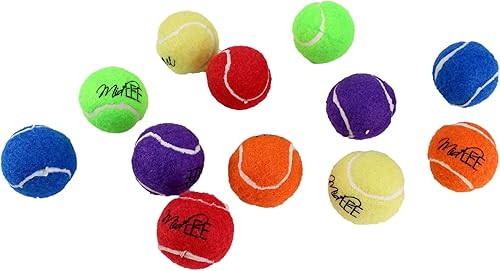 Miniatura 1 de Midlee Pelotas de tenis para perros XS de 1.5 pulgadas, paquete de 12 (sólidas, 1.5 pulgadas)
