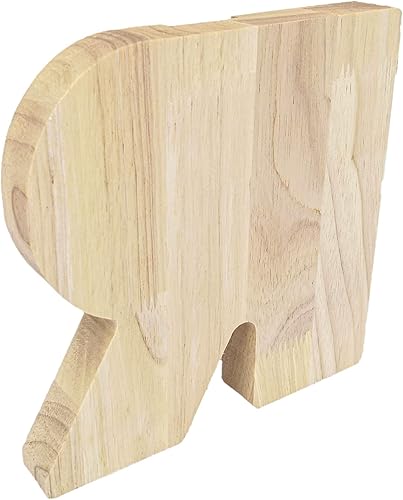 Miniatura 3 de FixtureDisplays Nombre inicial de madera personalizada de 7 pulgadas de alto, letra de madera para niños, alcancía con nombre personalizado, banco