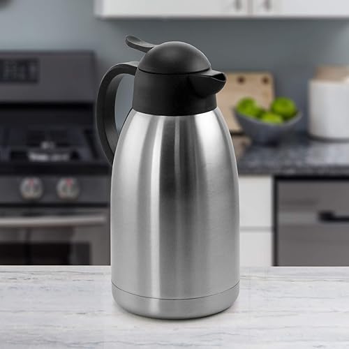 Miniatura 3 de MegaChef Jarra térmica de bebidas de acero inoxidable de 2 litros para café y té