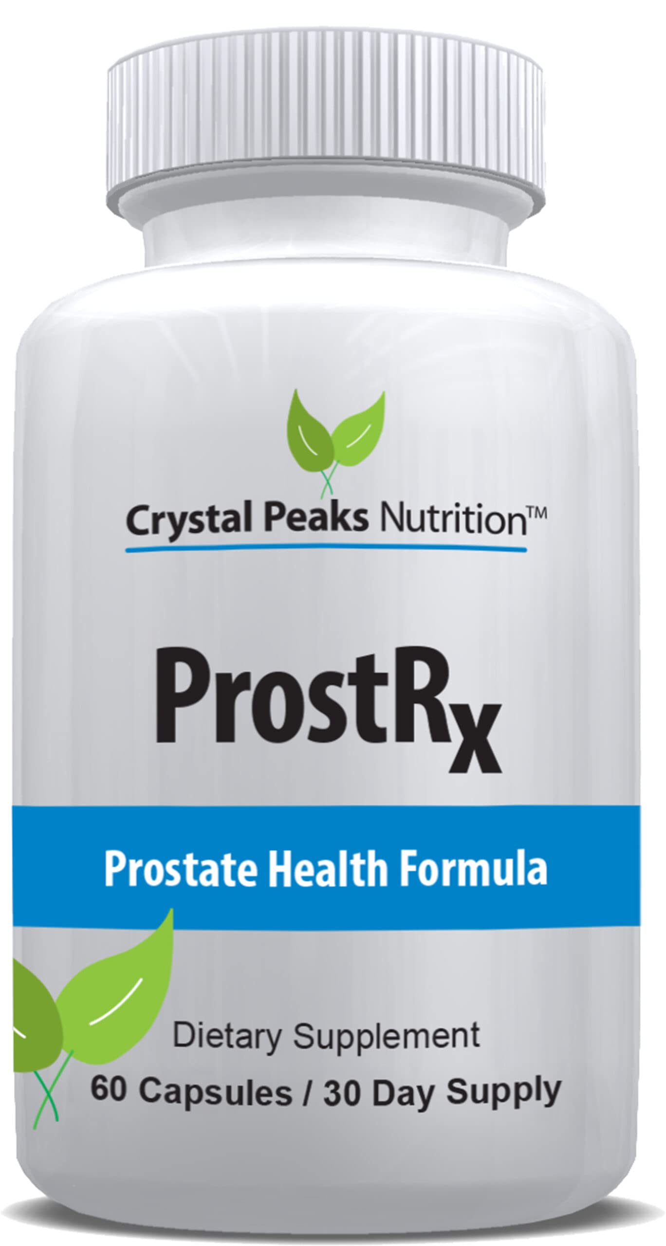 CRYSTAL PEAKS NUTRITION — Suplemento fitoterápico para próstata com saw palmetto, beta-sitosterol e complexo de ingredientes — 60 cápsulas