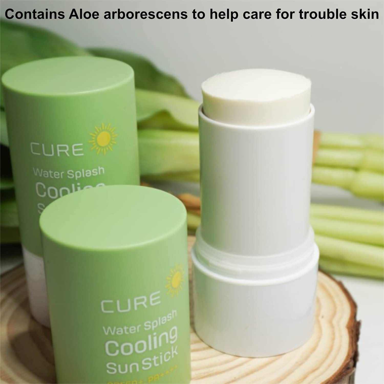 Aloe CURE Water Splash Cooling Sun Stick SPF 50+ PA++++ 23g / Soothing UV protection Suncreen
