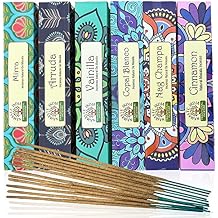 DharmaObjects Premium Incense Sticks - Mixed 6 Scents Incense Gift Set