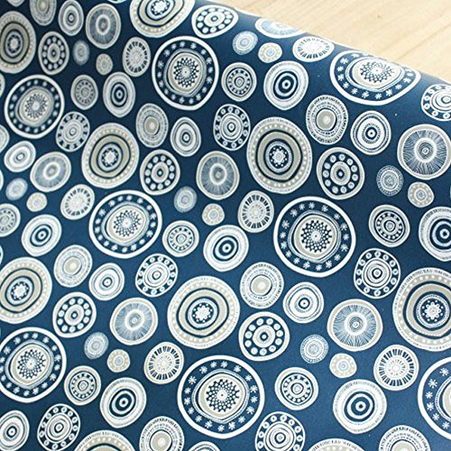 Yifely Self-Adhesive Shelf Liner Removable Drawer Paper for Dorm Apartment Furniture Decor, Modern Circle, 17.7 Inch by 9.8 Feet - Image 2