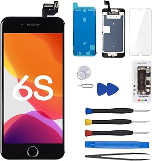 for iPhone 6S Screen Replacement with Home Button 4.7inch Black LCD