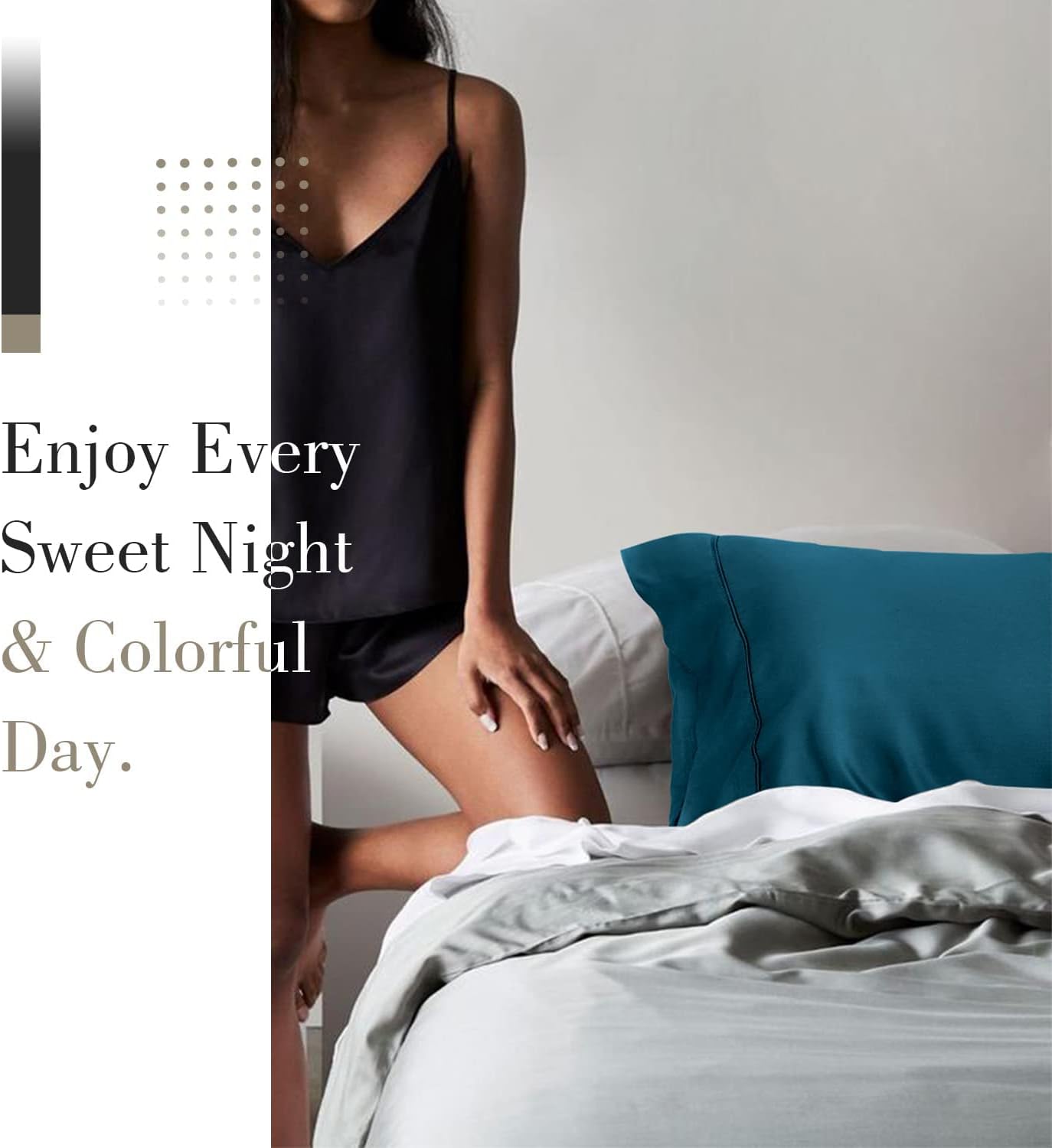 Teal Cooling Pillowcases,2 Pack,20x36 inches - Image 6