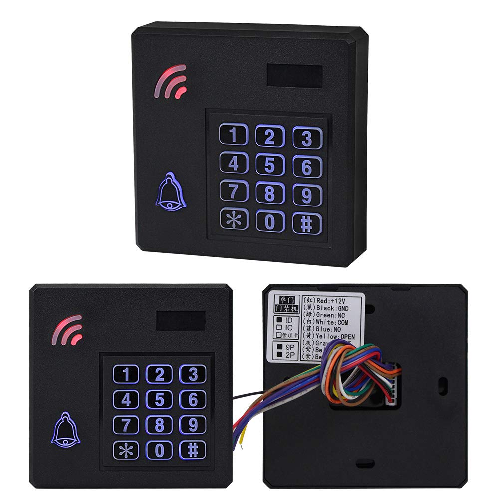 HFeng Tastiera di controllo accessi RFID impermeabile IP68 Wiegand 26 Sistema di controllo accessi per porte esterno 125KHz con tag portachiavi EM4100 da 10 pezzi