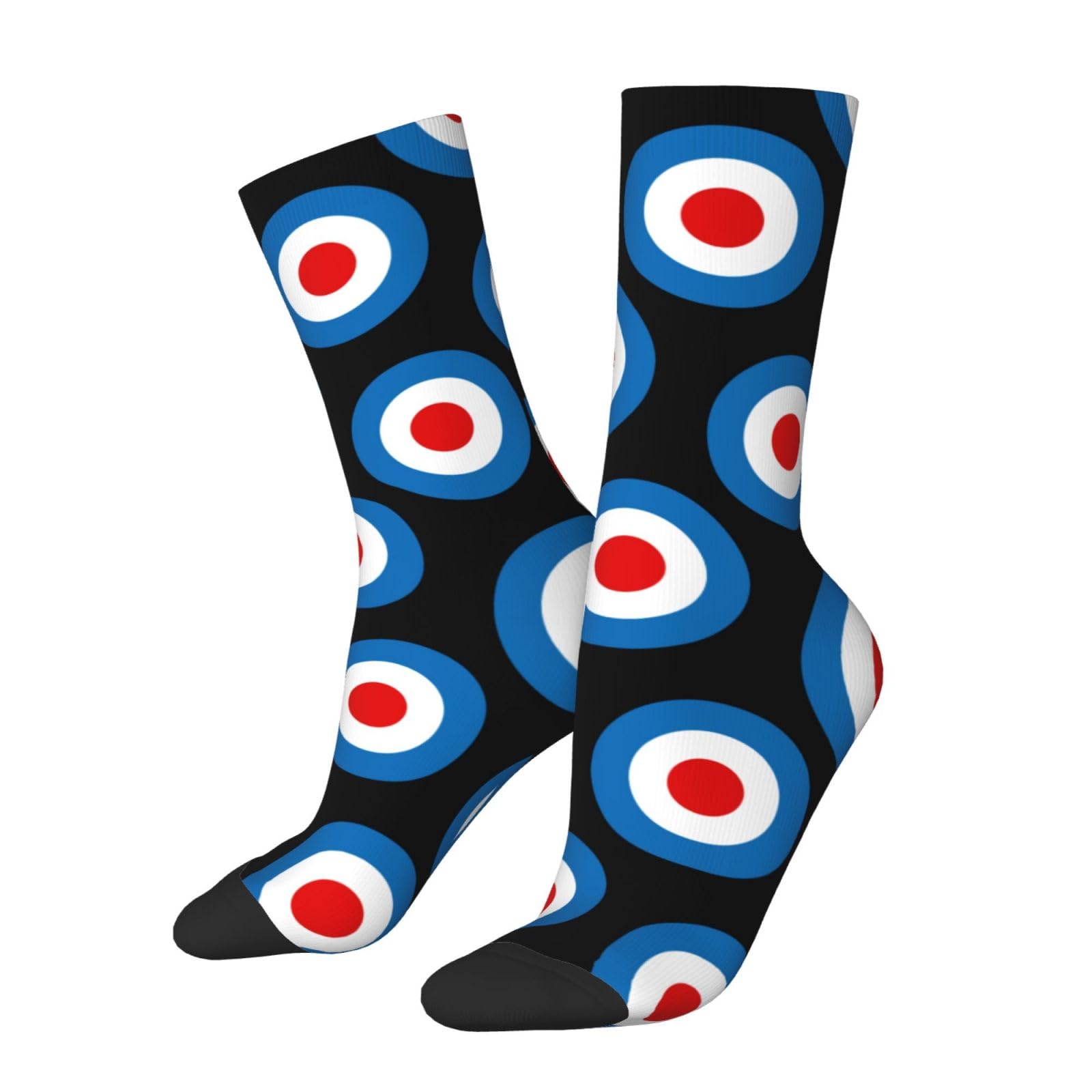 Kwqdozf Unisex As Pic Mod Target Socks Funny Novelty Crew Socks Gift For Men Women Teen