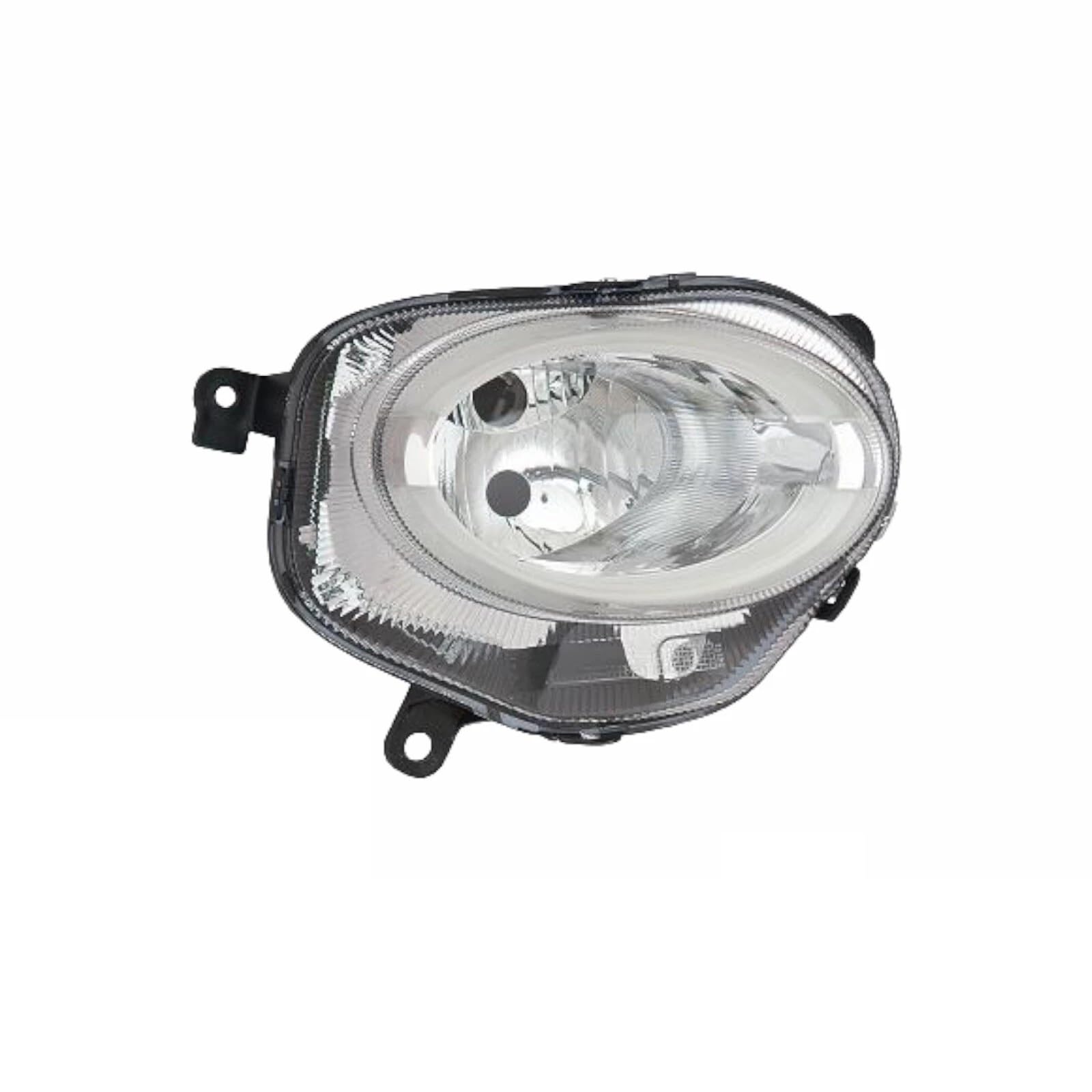 Fari inferiori Proiettori Fanali Anteriori per 500 dal 2015 al 2018 Destro e Sinistro Dx Sx o coppia Luce di posizione Antinebbia a LED parabola cromata (Anteriore destro basso)