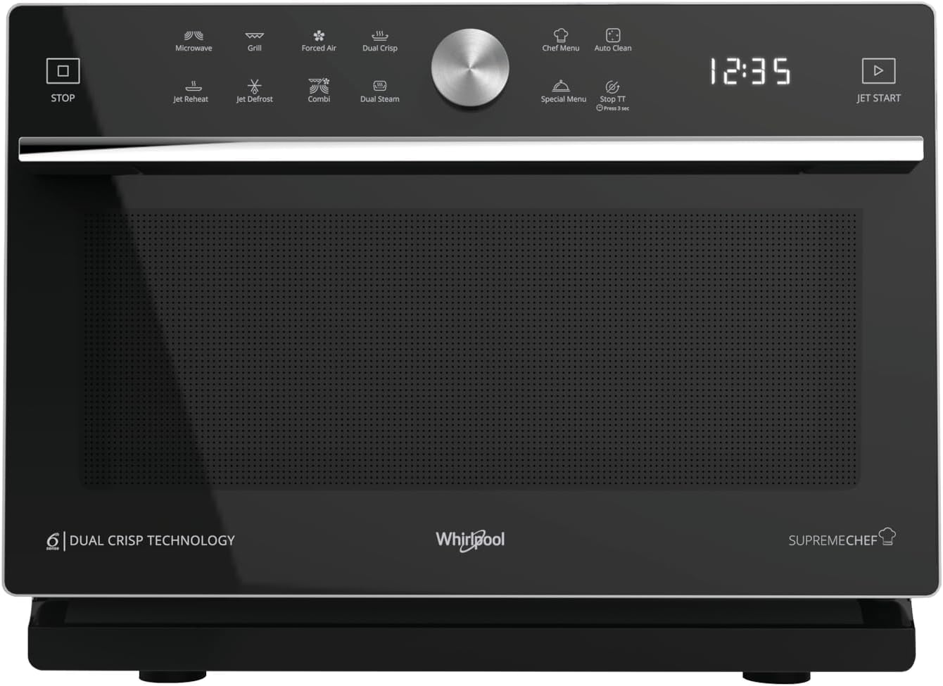 Whirlpool - MWP 339 SB Supreme Chef microwave oven, 33 L cavity, silver colour, MW combi, touch sensor control, power MWO 900 W, grill power 1200 W [Energy Class B]