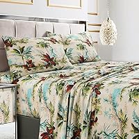 Amazon｜Tribeca Living クイーンベッドシーツセット、300スレッド
