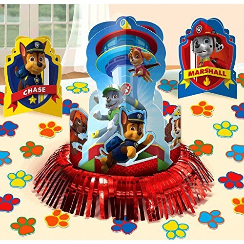 Paw Patrol Party Table Decorations Kit ( Centerpiece Kit ) 23 PCS - Kids Birthday and Party Supplies Decoration