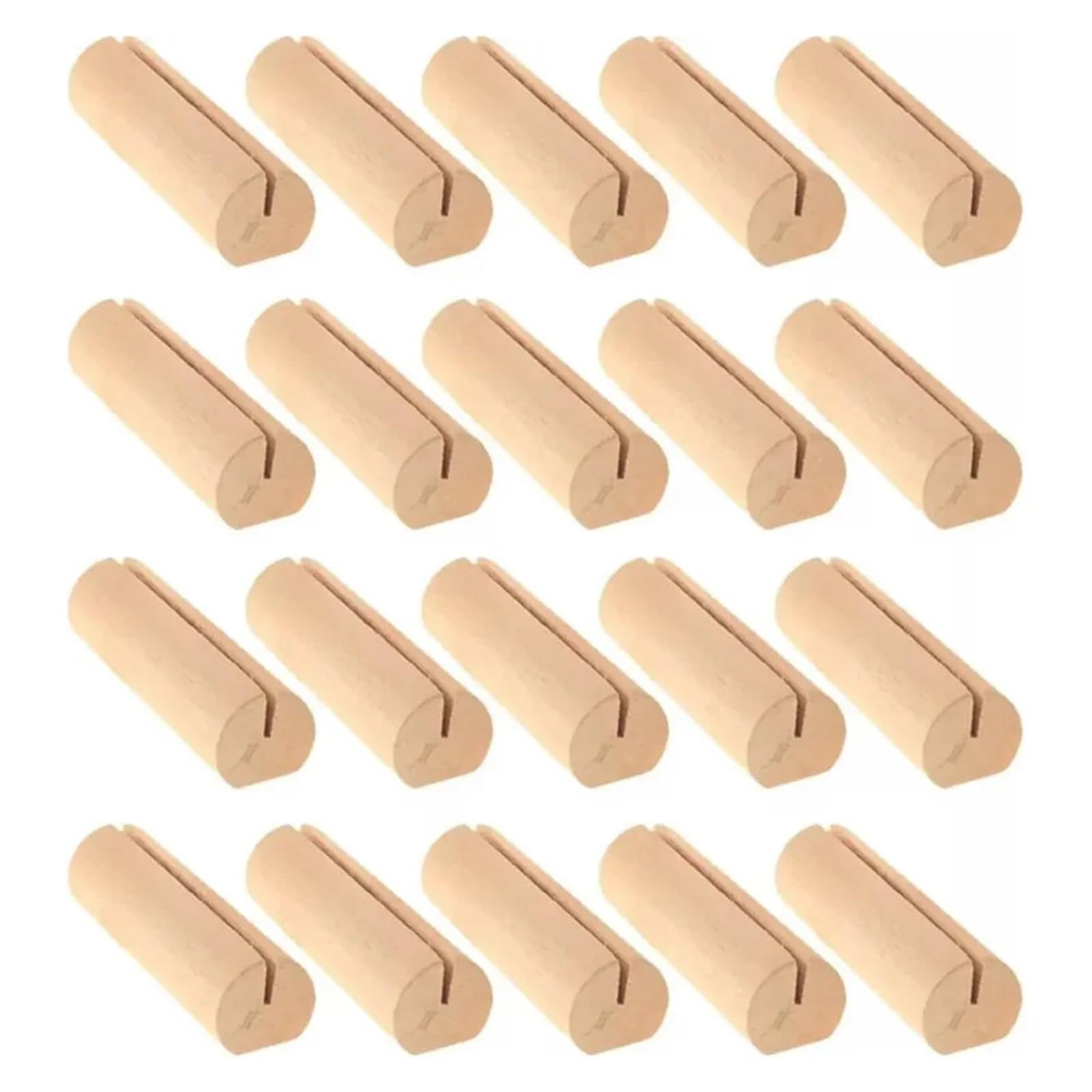 ZGCrumphant Wooden Card Holder Card Holder 20PCS Wood Place Table Number Stands Wedding Sign Rustic Message Name S Display