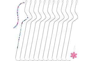 GarfxG Bead Spinner Needles Curved, Set of 12