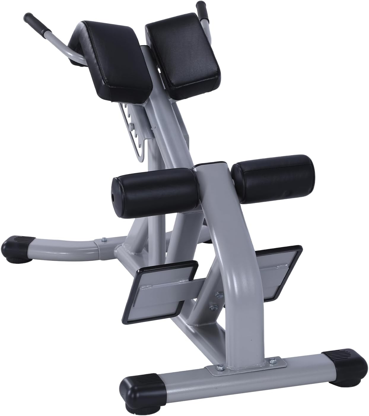 Adjustable Roman Chair Hyperextension Bench 660LBS Capacity Back Extension Bench Machine for Glute Hamstring & Ab Workout Home Gym Fitness Equipment